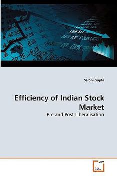 Paperback Efficiency of Indian Stock Market Book