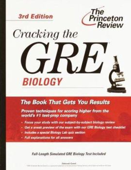 Paperback The Princeton Review Cracking the GRE Biology Subject Test Book