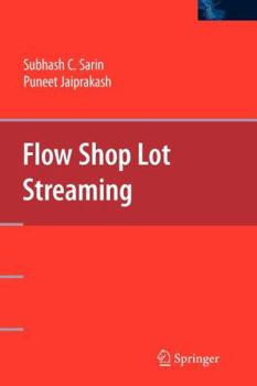 Paperback Flow Shop Lot Streaming Book