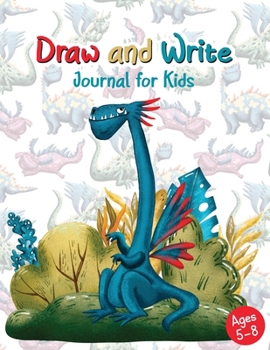 Paperback Draw and Write Journal for Kids: Dragons cover notebook with lined writing paper and space for drawing for young storytellers Book