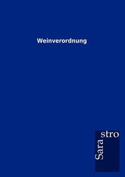 Paperback Weinverordnung [German] Book