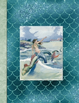 Daily Reflections Dated Journal: Mermaid Blue | 365 Day to a Page Daily Inspirational Quotes Journal 11"x 8.5" Paperback Diary Planner (Dated Daily Journal)