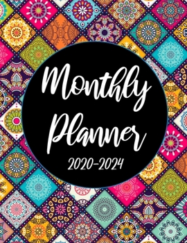 2020-2024 Monthly Planner: Beautiful Mandala 60 Months Appointment Calendar 5 year Monthly Planner 8.5 x 11 Business Planners and Journal Agenda ... With Holidays and Inspirational Quotes
