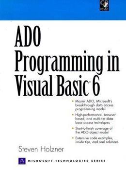 Paperback ADO Programming in Visual Basic 6 [With] Book