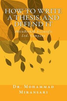 Paperback How to Write a Thesis, and Defend It (in Persian) [Persian] Book