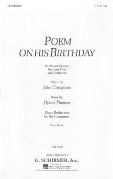 Paperback Poem on His Birthday: For Mixed Chorus, Baritone Solo and Orchestra Book