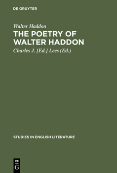 Hardcover The Poetry of Walter Haddon Book