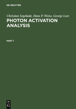 Hardcover Photon Activation Analysis [German] Book