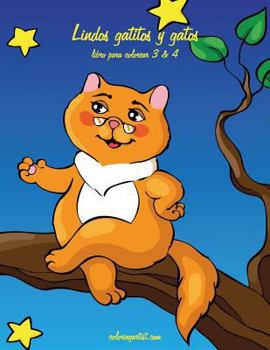 Paperback Lindos gatitos y gatos libro para colorear 3 & 4 [Spanish] Book