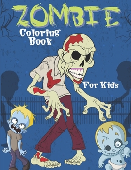 Paperback Zombie Coloring Book for Kids Book