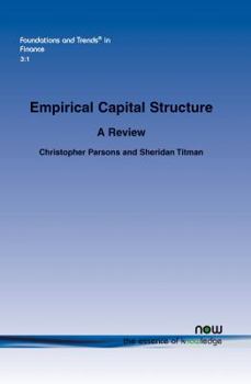 Paperback Empirical Capital Structure Book