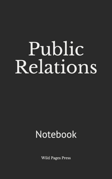 Paperback Public Relations: Notebook Book