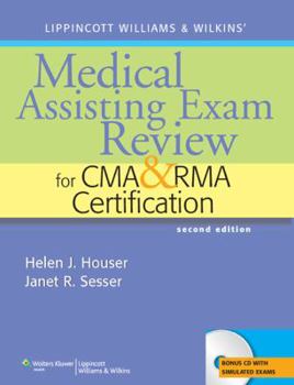 Paperback Medical Assisting Exam Review for CMA and RMA Certification [With CDROM] Book