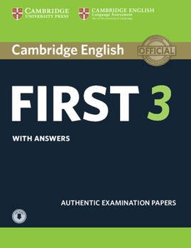 Paperback Cambridge English First 3 Student's Book with Answers with Audio Book