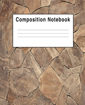 Composition Notebook: Rock Stone Abtract Geometetic