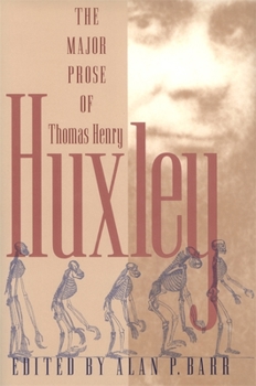 Hardcover Major Prose of Thomas Henry Huxley Book