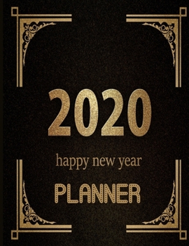 Paperback 2020 happy new year planner: weekly & monthly planner awesome cover Book