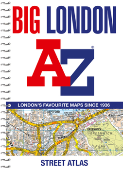 Spiral-bound Big London A-Z Street Atlas Book