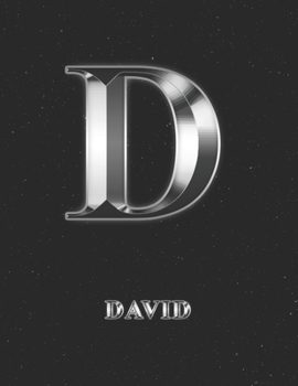 David: 2 Year Weekly Planner with Note Pages (24 Months) | Silver Effect Personalized Custom Letter D Initial First Name | 2020 - 2021 | Week Planning ... | Plan Each Day, Set Goals & Get Stuff Done