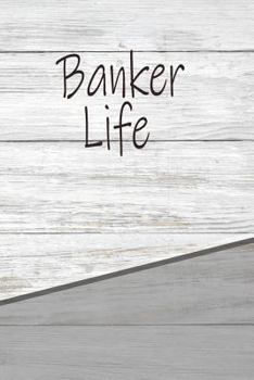 Banker Life: Personalized Rustic Isometric Dot Notebook 120 pages 6"x9"