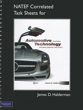 Spiral-bound NATEF Correlated Task Sheets for Automotive Technology: principles, diagnosis, and service Book
