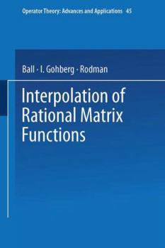 Paperback Interpolation of Rational Matrix Functions Book