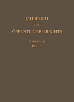 Hardcover Jahrbuch Des Offentlichen Rechts Der Gegenwart. Neue Folge [German] Book