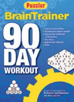 Paperback "Puzzler" Brain Trainer 90 Day Workout Book