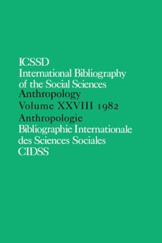 Hardcover Ibss: Anthropology: 1982 Vol 28 Book