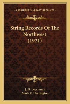 Paperback String Records Of The Northwest (1921) Book