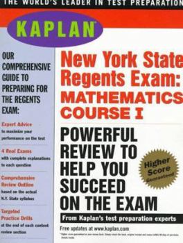 Paperback Kaplan New York State Regents Exam: Math Course I Book