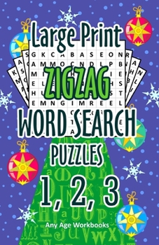 Paperback Large Print Zigzag Word Search Puzzles 1, 2, 3 [Large Print] Book