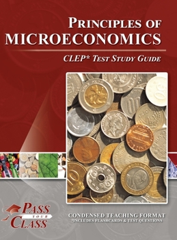 Hardcover Principles of Microeconomics CLEP Test Study Guide Book