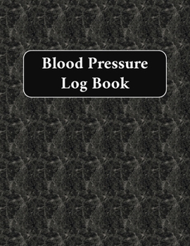 Blood Pressure Log Book : Medical History Record