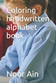 Paperback Coloring alphabets handwritten Book