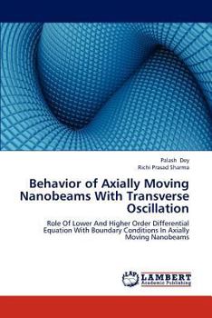Paperback Behavior of Axially Moving Nanobeams With Transverse Oscillation Book