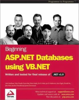 Paperback Beginning ASP.Net Databases U Sing VB.NET Book