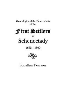 Paperback Contributions for the Genealogies of the Descendants of the First Settlers of the Patent & City of Schenectady [N.Y.] from 1662 to 1800 Book