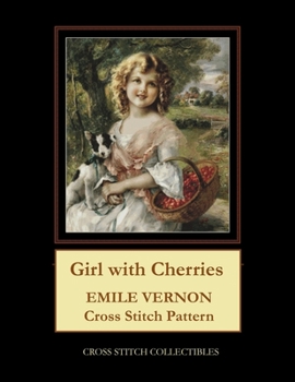 Paperback Girl with Cherries: Emile Vernon Cross Stitch Pattern Book