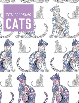 Paperback Zen Coloring - Cats Book