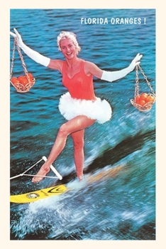Paperback Vintage Journal Water Skier with Florida Oranges Book