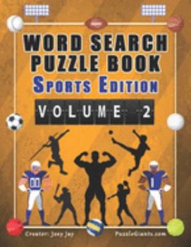 Paperback Word Search Puzzle Book Sports Edition Volume 2 Book