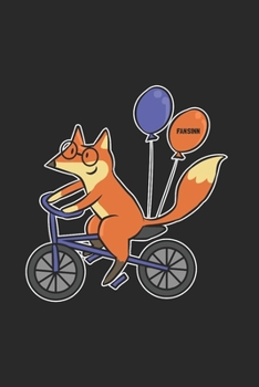 Sporty Fox Bike Notebook: Graph Paper Journal 6x9 - 120 Pages