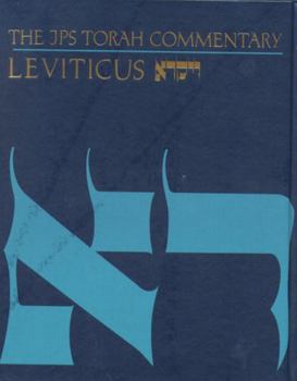 Leviticus: The Traditional Hebrew Text With the New Jps Translation (J P S Torah Commentary)