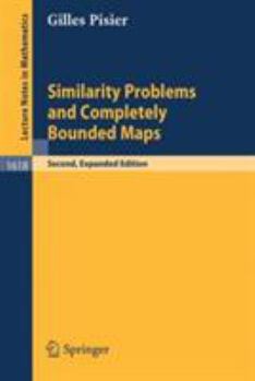 Paperback Similarity Problems and Completely Bounded Maps Book