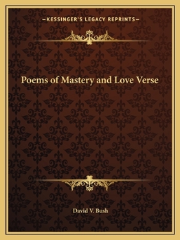 Paperback Poems of Mastery and Love Verse Book