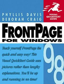 Paperback FrontPage 98 for Windows Visual QuickStart Guide Book