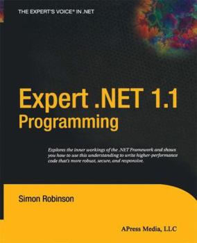 Paperback Expert .Net 1.1 Programming Book