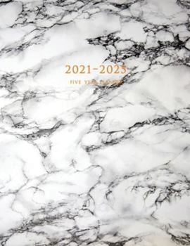 Paperback 2021-2025 Five Year Planner: 60-Month Schedule Organizer 8.5 x 11 with Marble Cover (Volume 5) Book