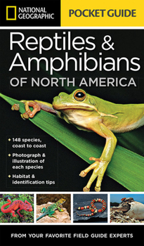 Paperback National Geographic Pocket Guide to Reptiles and Amphibians of North America Book